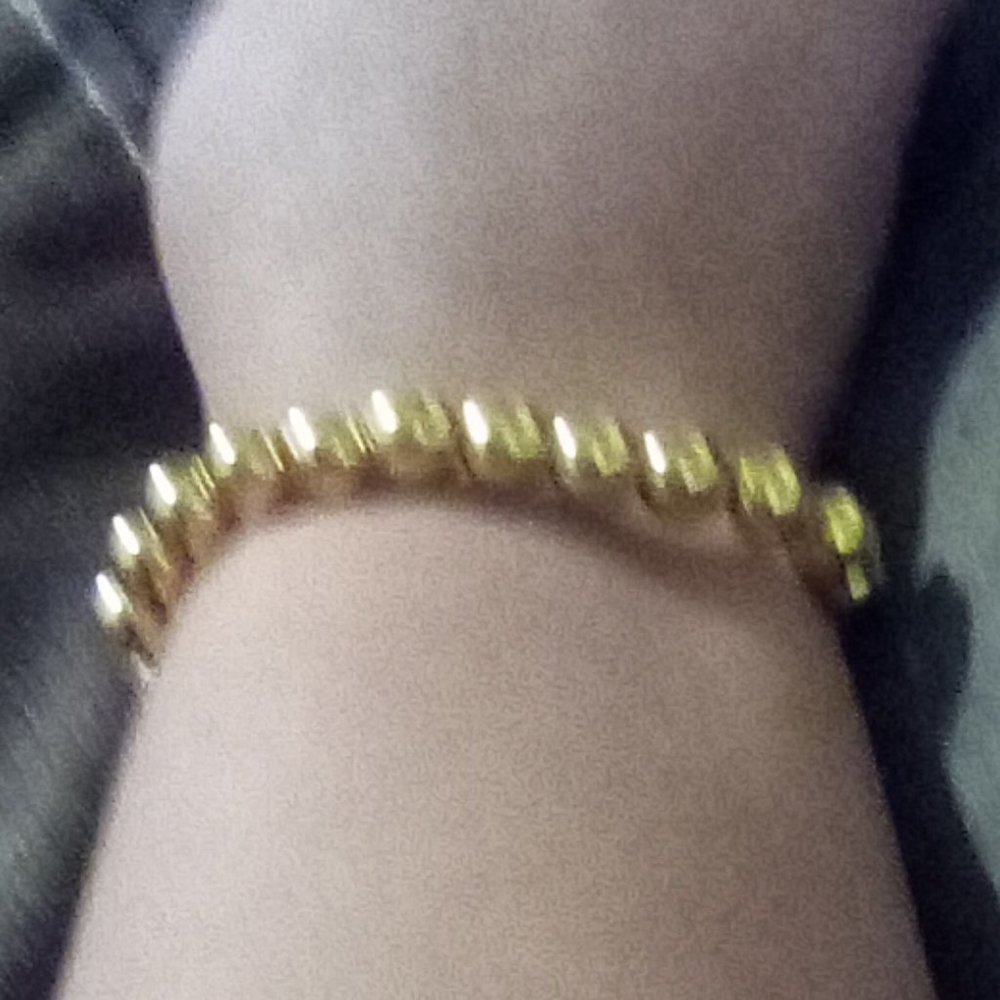 Gold beaded bracelet